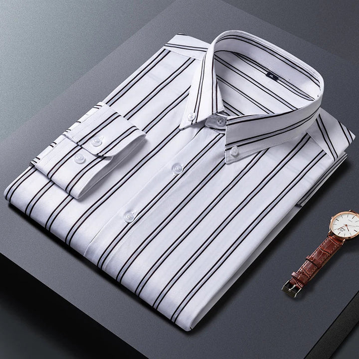 Luvare Paris - Chemise pour Homme à Rayures Élégantes