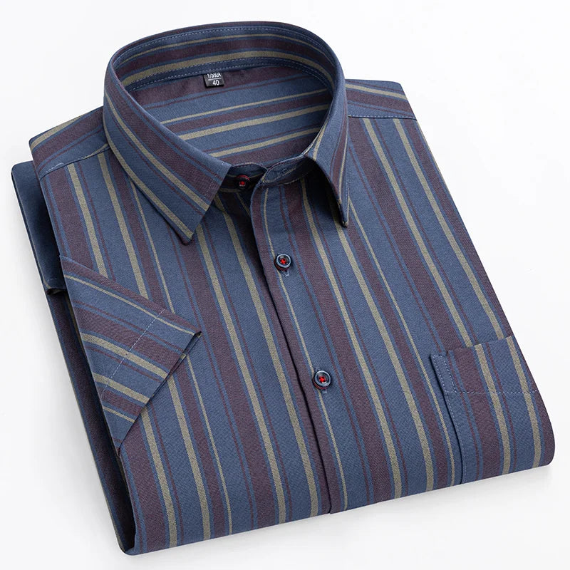 Luvare Paris - Chemise en Coton à Manches Courtes