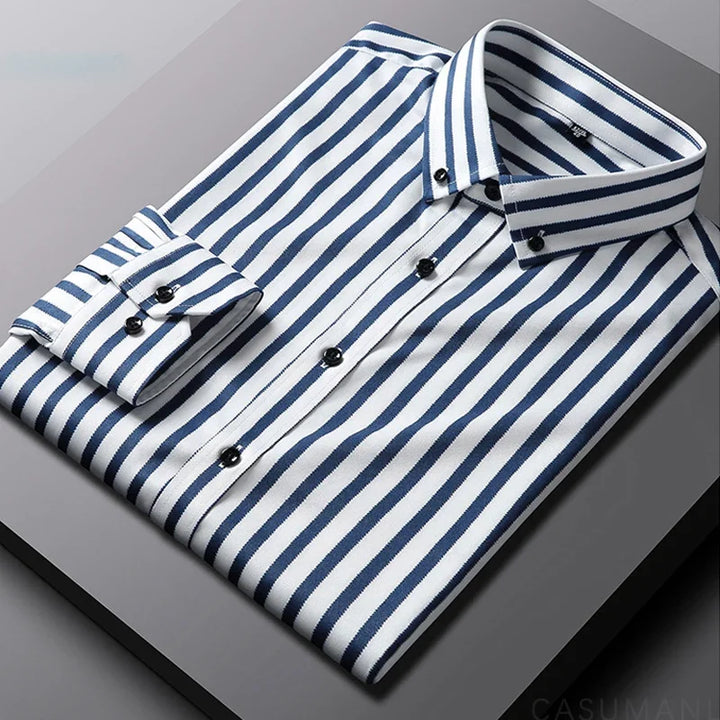 Luvare Paris - Chemise à Rayures Décontractée pour Hommes