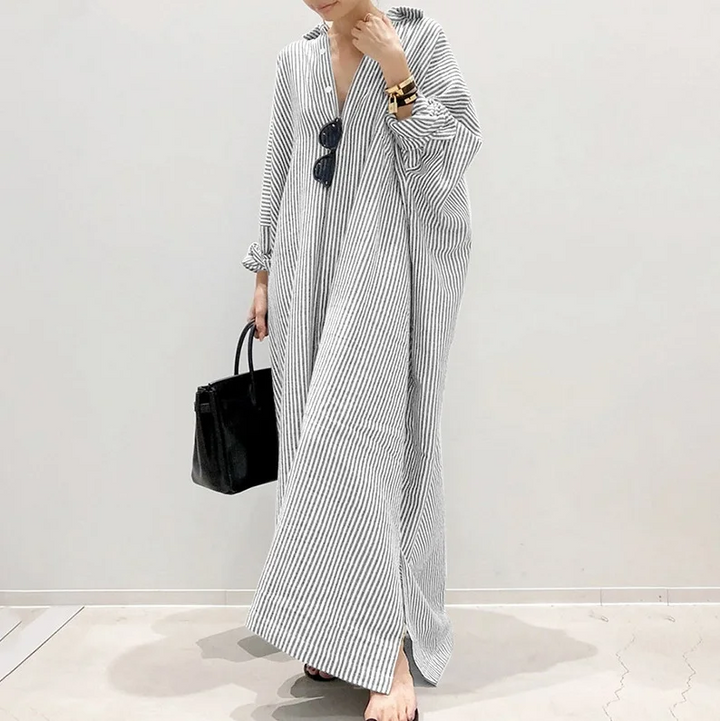 Luna | Robe chemise légèrement oversize
