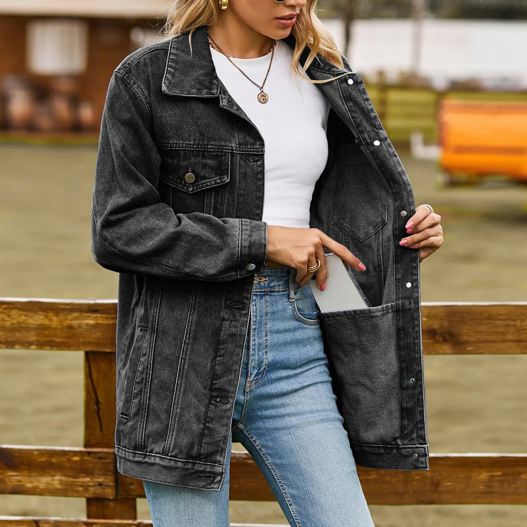 Mia™ - Veste en Jean Élégante Classique