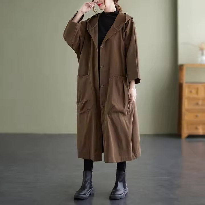 Stacey – Manteau Long à Double Boutonnage et Longueur Cheville