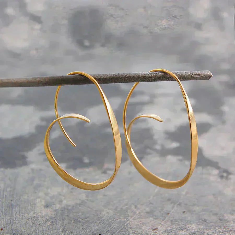 Boucles d'oreilles spirales délicieuses