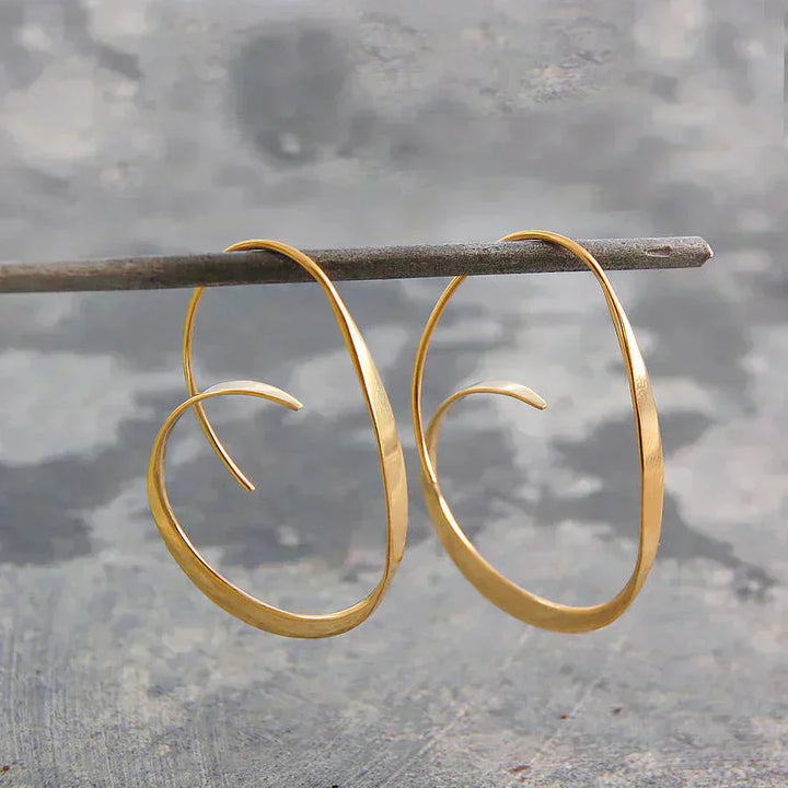 Boucles d'oreilles spirales délicieuses