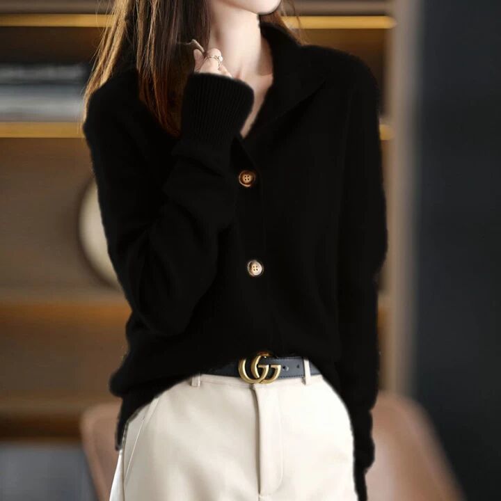 Solène™ – Cardigan en tricot de luxe