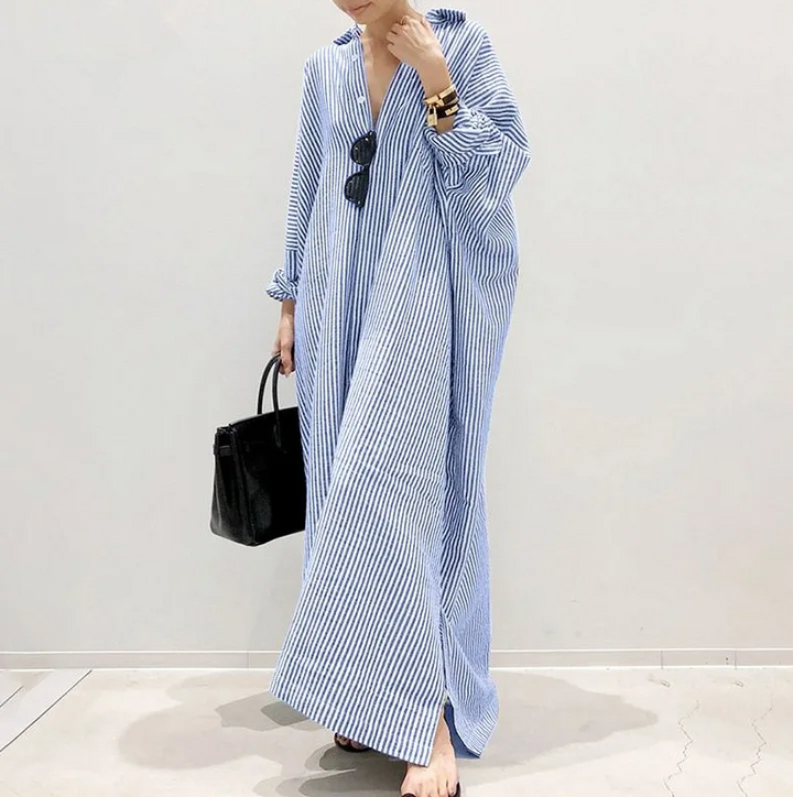 Luna | Robe chemise légèrement oversize