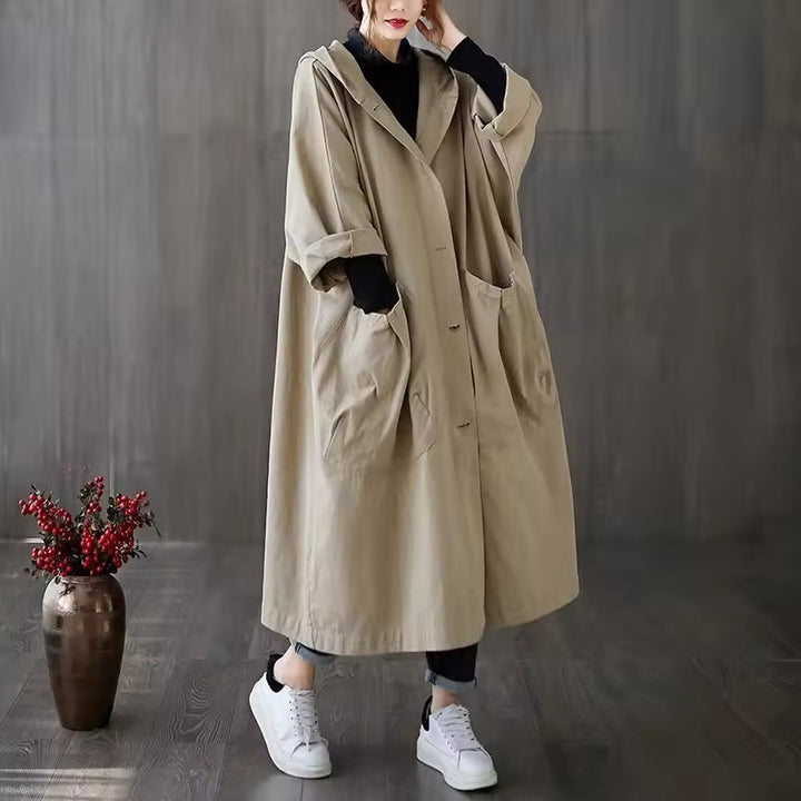 Stacey – Manteau Long à Double Boutonnage et Longueur Cheville