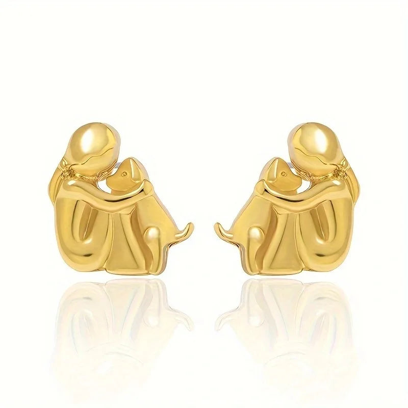 Luvare Paris™ | Boucles d'oreilles avec icône de chien