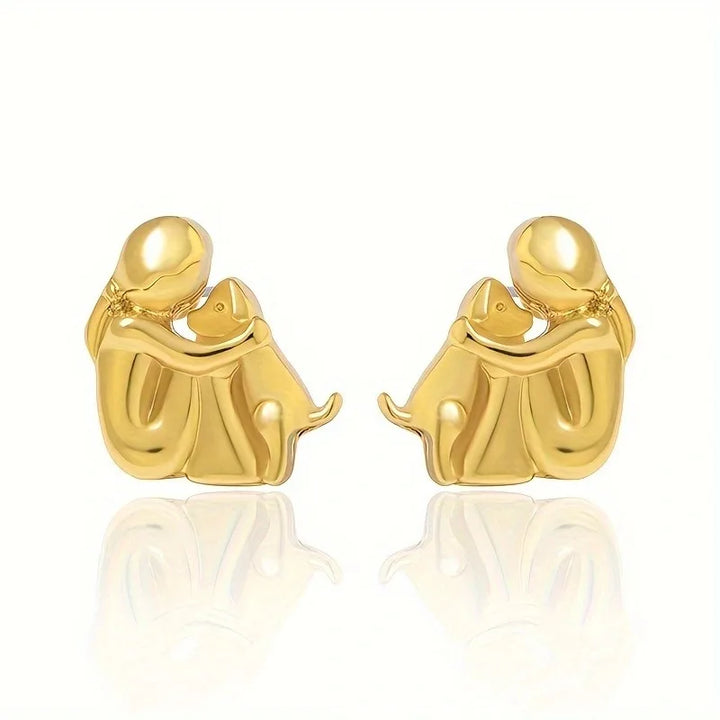 Luvare Paris™ | Boucles d'oreilles avec icône de chien