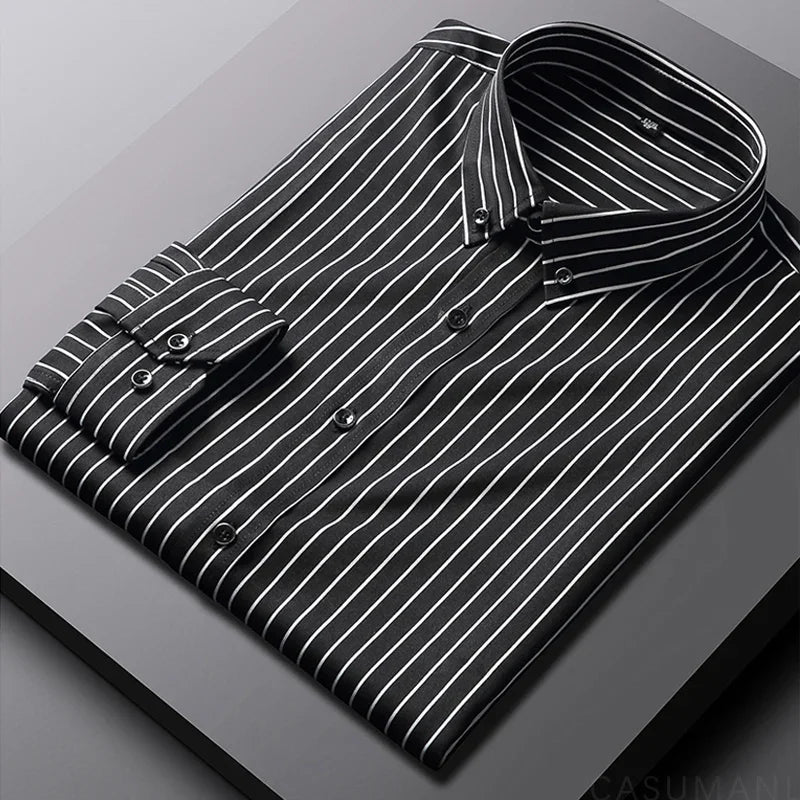 Luvare Paris - Chemise à Rayures Décontractée pour Hommes
