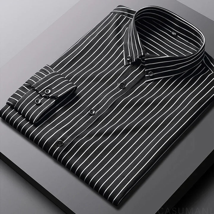 Luvare Paris - Chemise à Rayures Décontractée pour Hommes