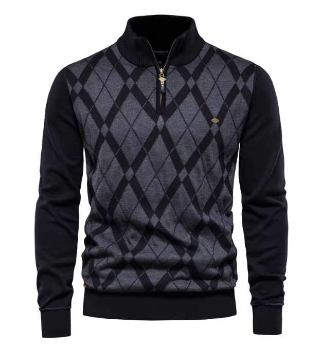 Luvare | Pull à col zippé pour hommes