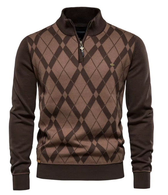 Luvare | Pull à col zippé pour hommes
