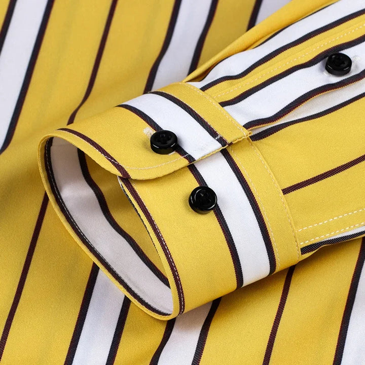 Luvare Paris - Chemise à Rayures Décontractée pour Hommes