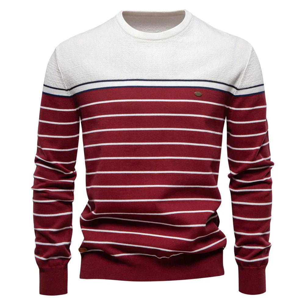 Luvare | Pull pour homme avec motif rayé