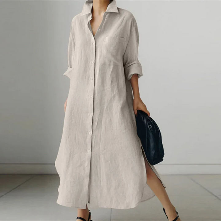 Luna | Robe chemise oversize décontractée