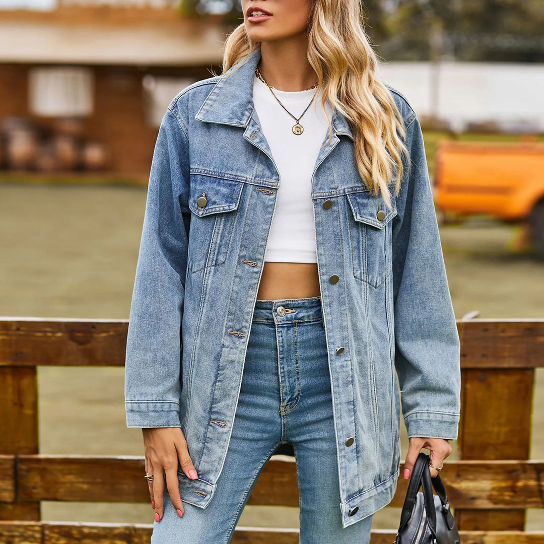 Mia™ - Veste en Jean Élégante Classique