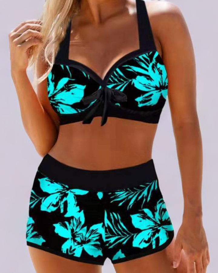 Anna™ | Maillot de bain taille haute avec motif floral