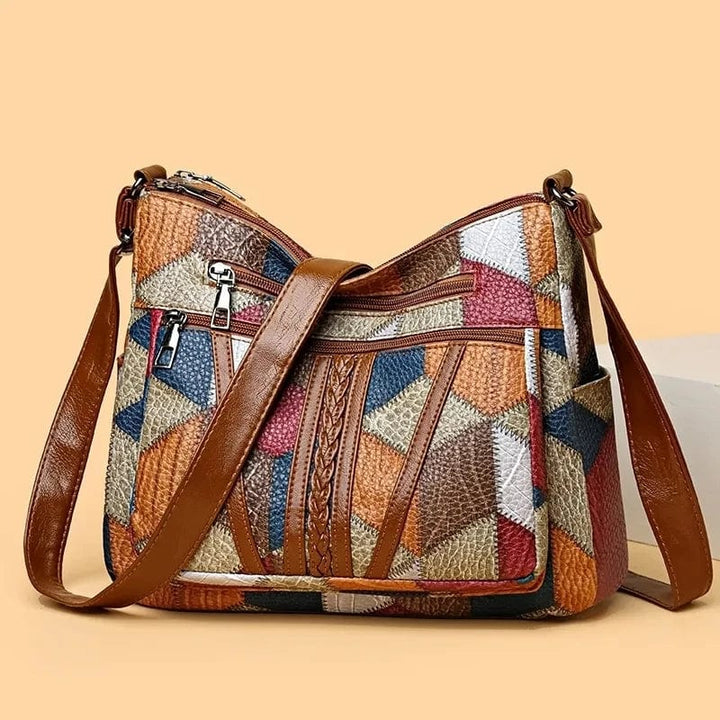 Solara | Sac à main en cuir mosaïque