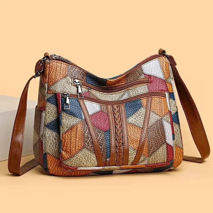 Solara | Sac à main en cuir mosaïque