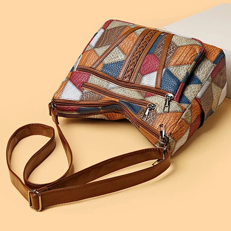 Solara | Sac à main en cuir mosaïque
