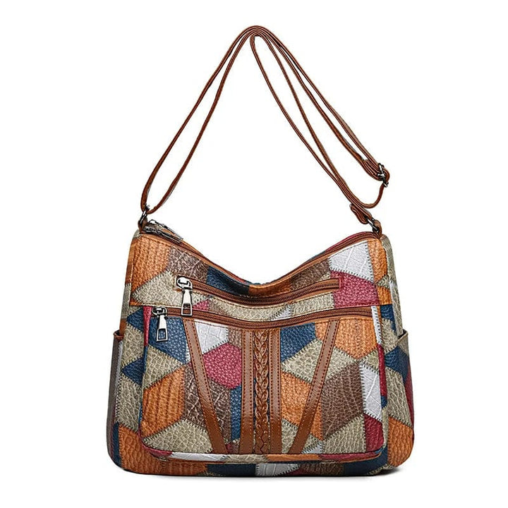 Solara | Sac à main en cuir mosaïque