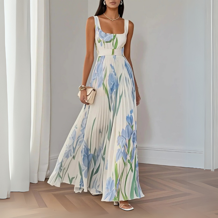 Felisa | Élégant robe longue à fleurs