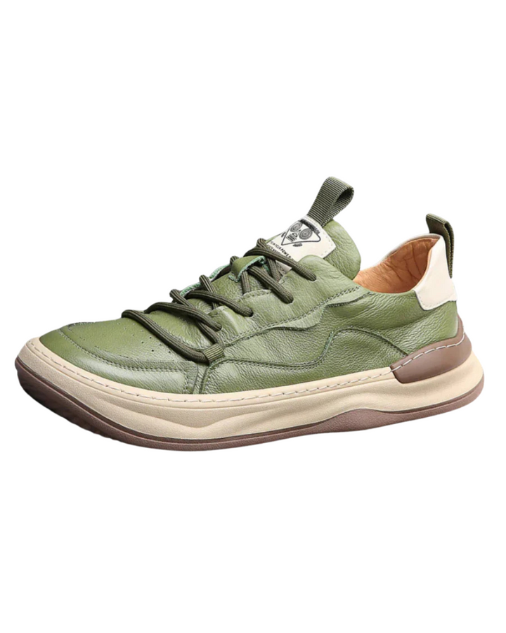 Chaussures en Cuir à Semelle Élevée