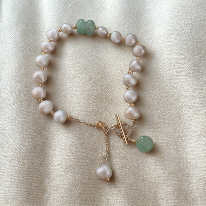 Collier avec perles de mer