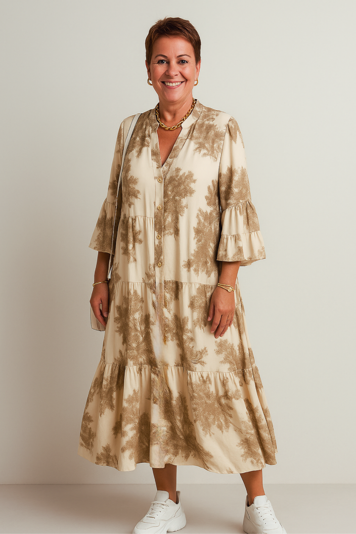 Luna | Robe élégante à coupe fluide