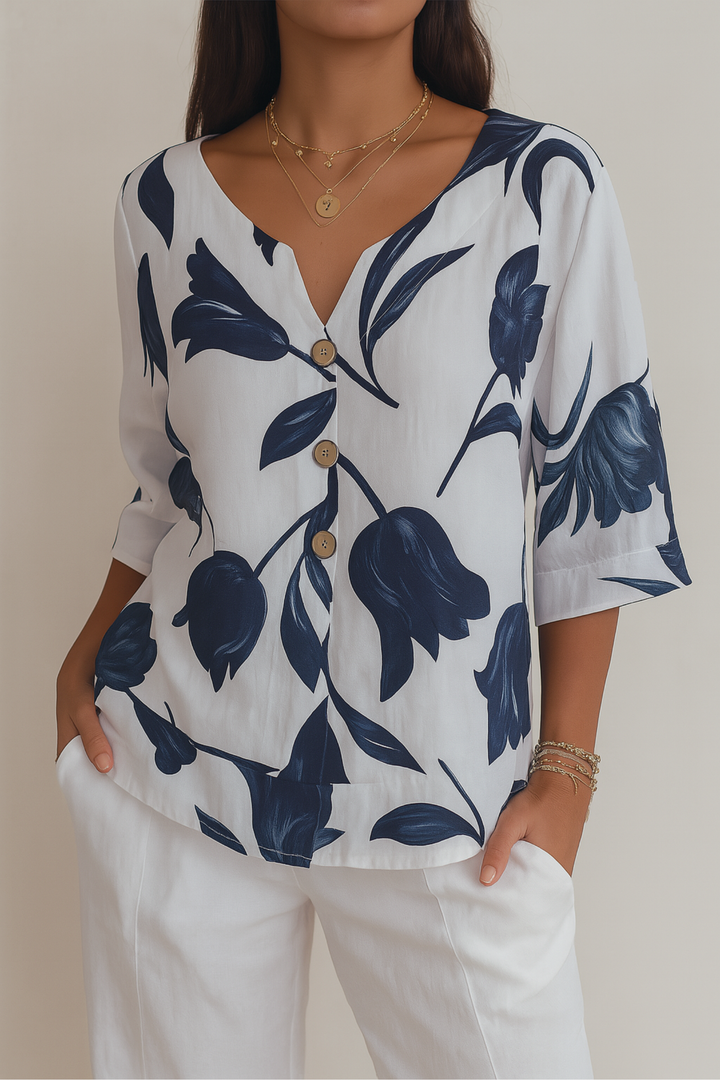 Luna | Blouse à fleurs