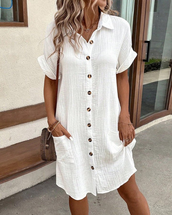 Luna | Robe polo oversize en tissu