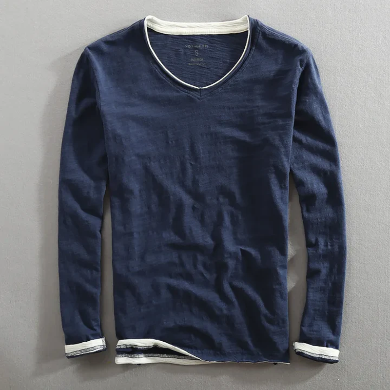 KAIDO | CHEMISE EN COTON À MANCHES LONGUES