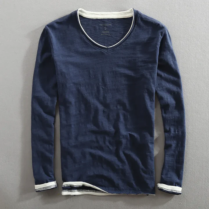 KAIDO | CHEMISE EN COTON À MANCHES LONGUES