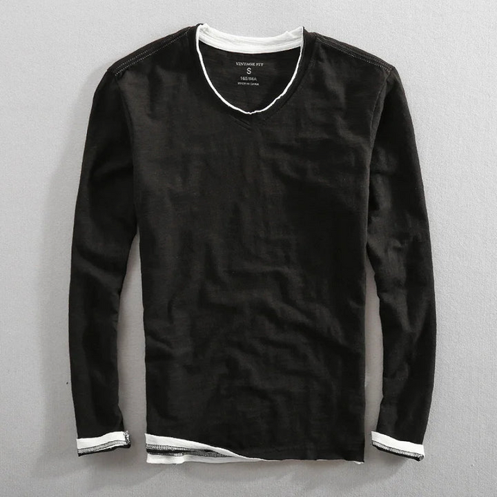 KAIDO | CHEMISE EN COTON À MANCHES LONGUES
