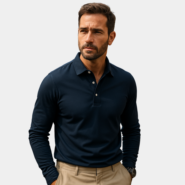LEONARDO | POLO PREMIUM À MANCHES LONGUES