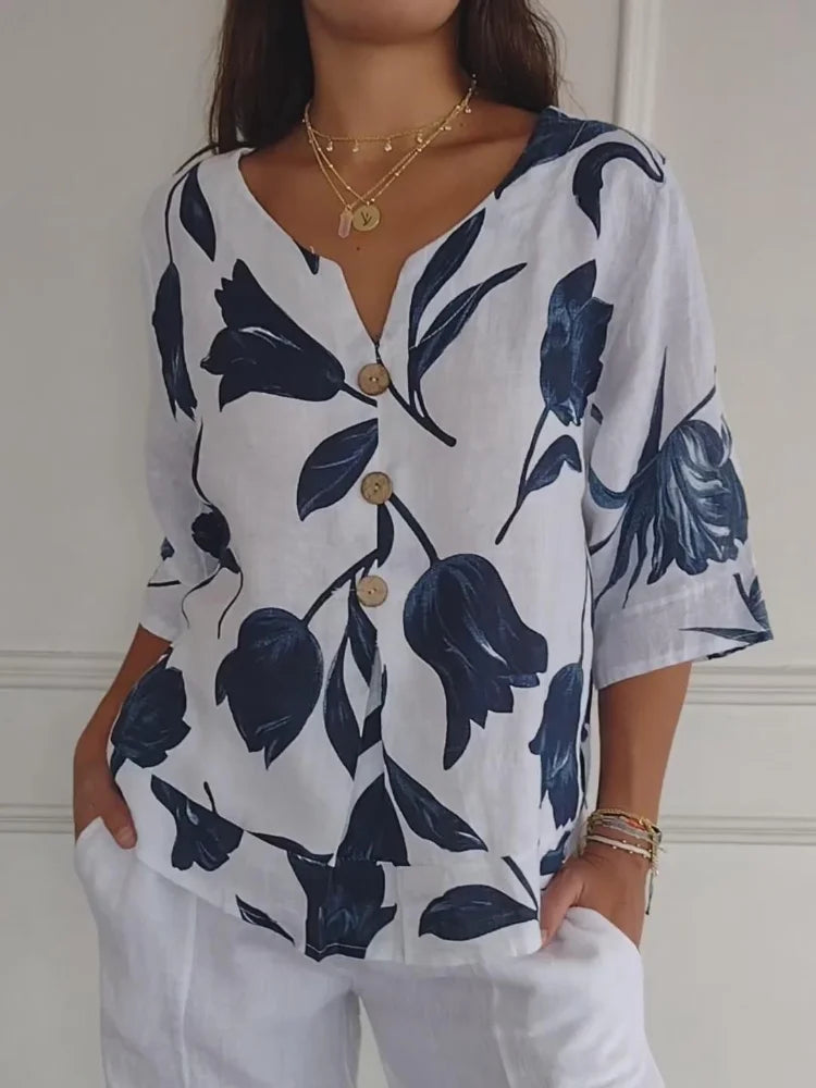 Luna | Blouse à fleurs