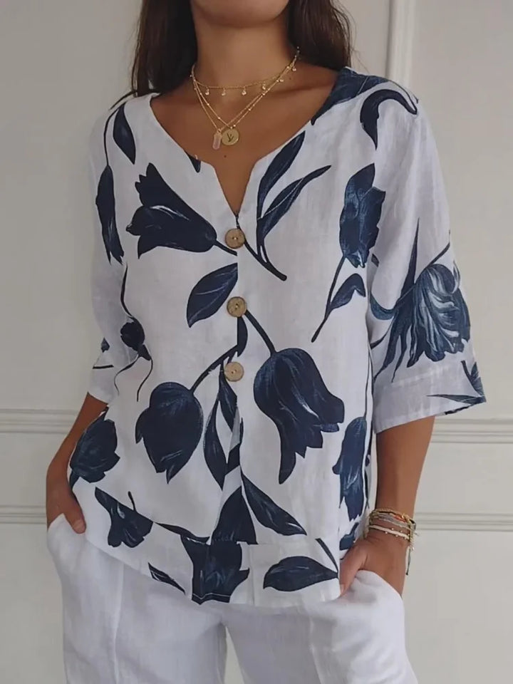 Luna | Blouse à fleurs