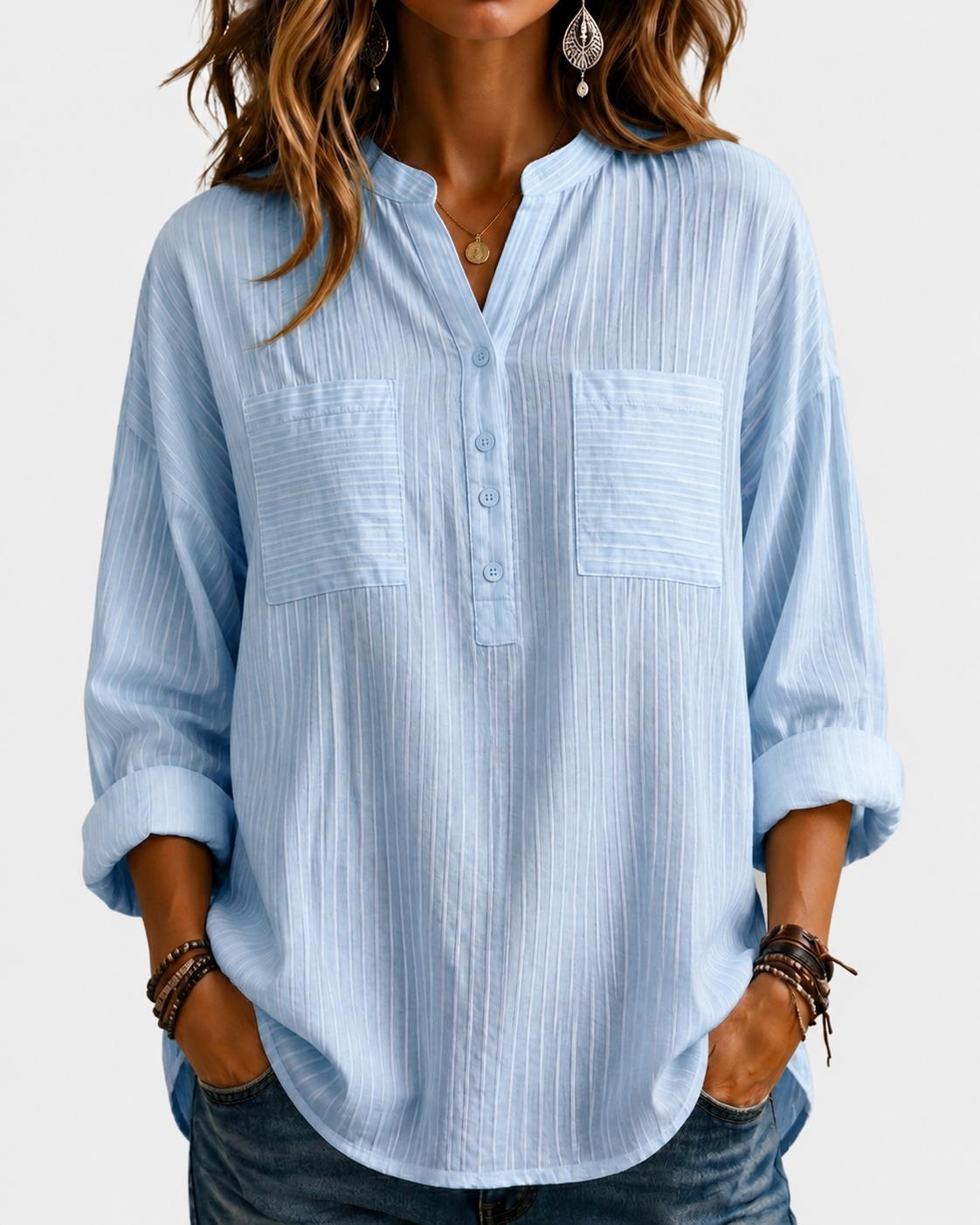 Bleu clair / 4XL