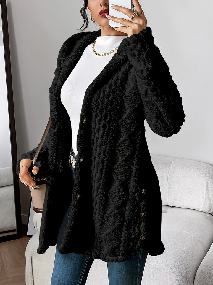 Sophie | Cardigan à Capuche en Peluche