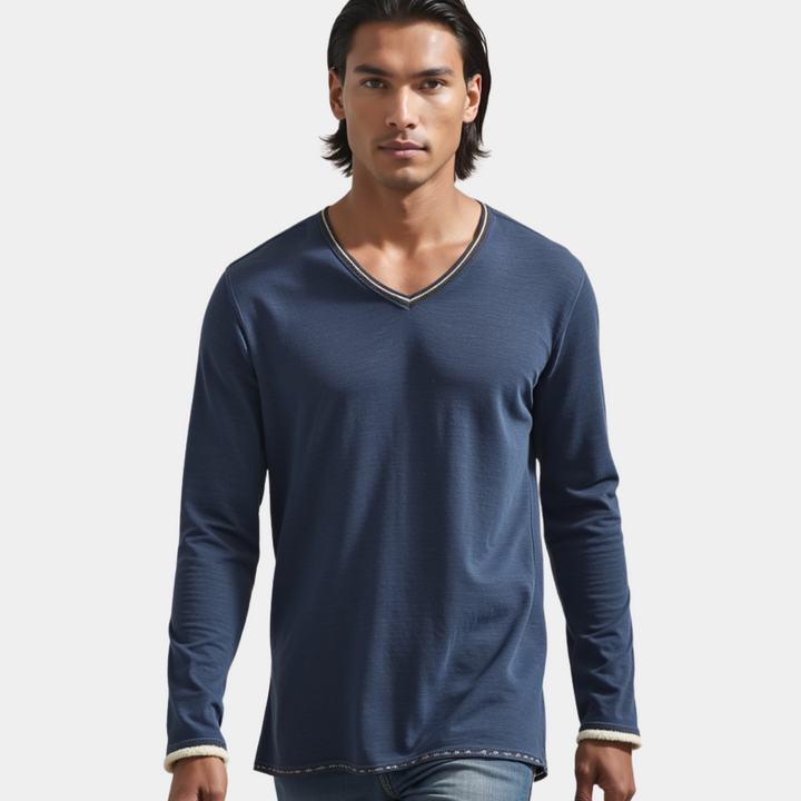 KAIDO | CHEMISE EN COTON À MANCHES LONGUES