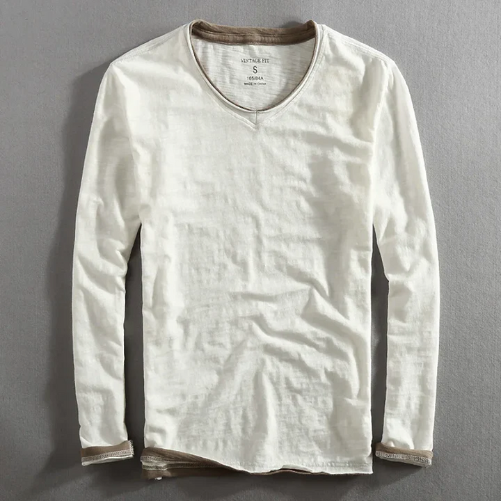 KAIDO | CHEMISE EN COTON À MANCHES LONGUES