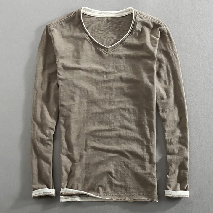 KAIDO | CHEMISE EN COTON À MANCHES LONGUES