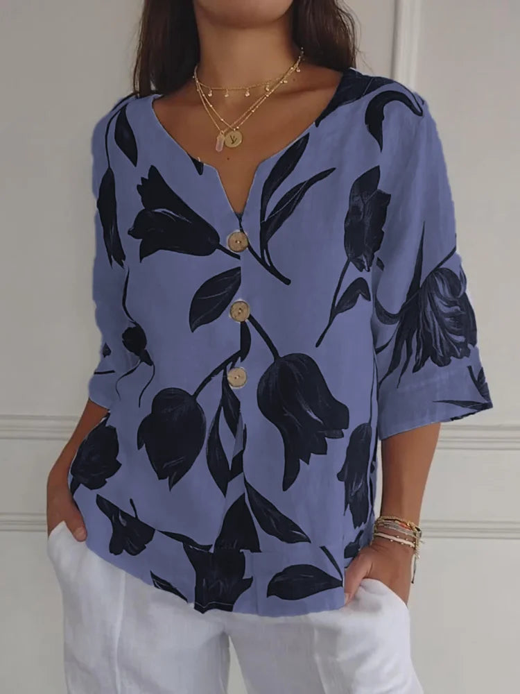 Luna | Blouse à fleurs