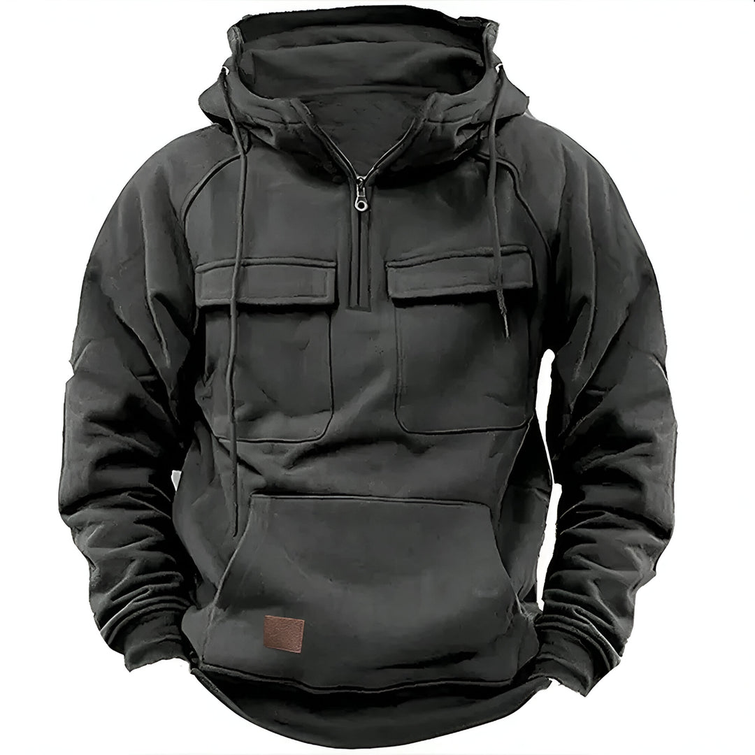 Hoodie Demi Zip Premium