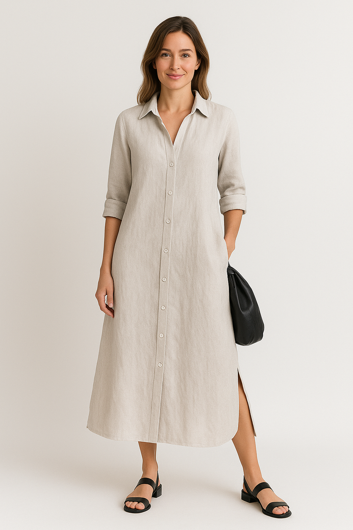 Luna | Robe chemise oversize décontractée