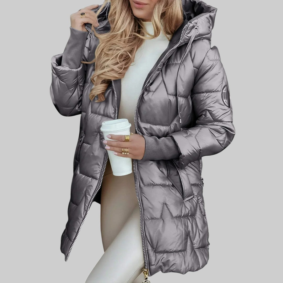 Cecilia™ | Élégant manteau d'automne avec capuche