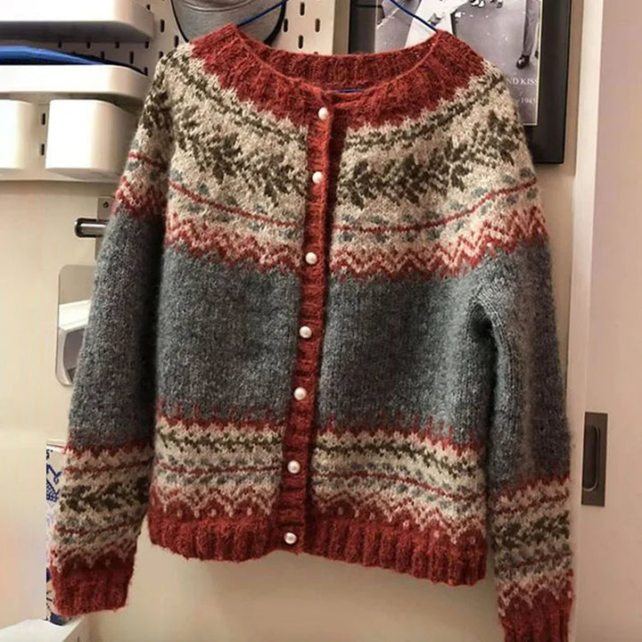 Atasha | Cardigan Islandais Vintage