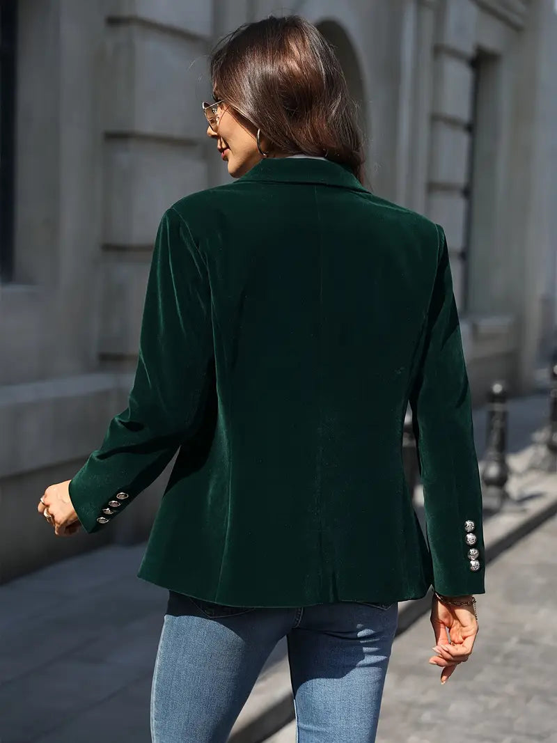 Savannah™ - Blazer en Velours Élégant