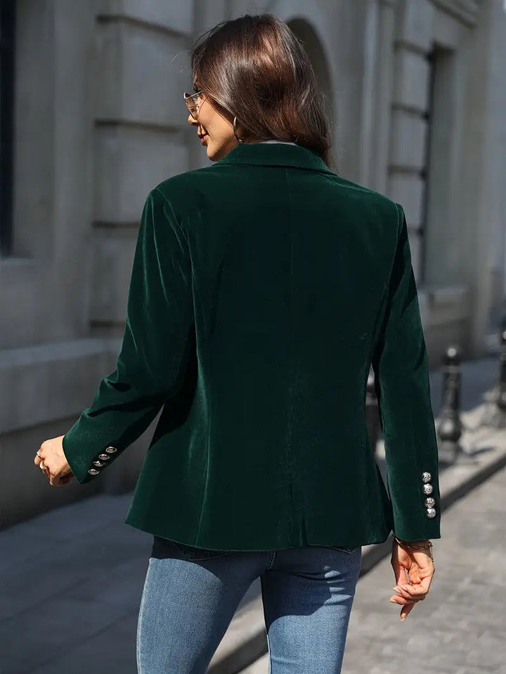 Savannah™ - Blazer en Velours Élégant